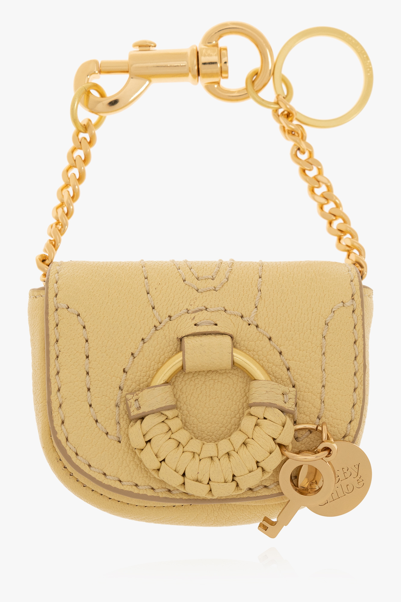top with floral motif see by chloe top - Yellow Keyring with